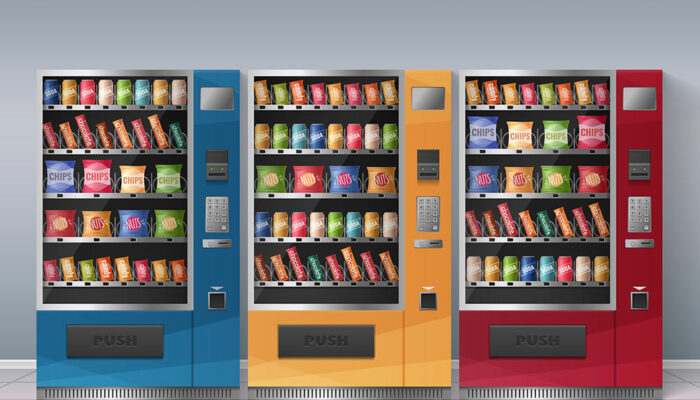 Various types of vending machines